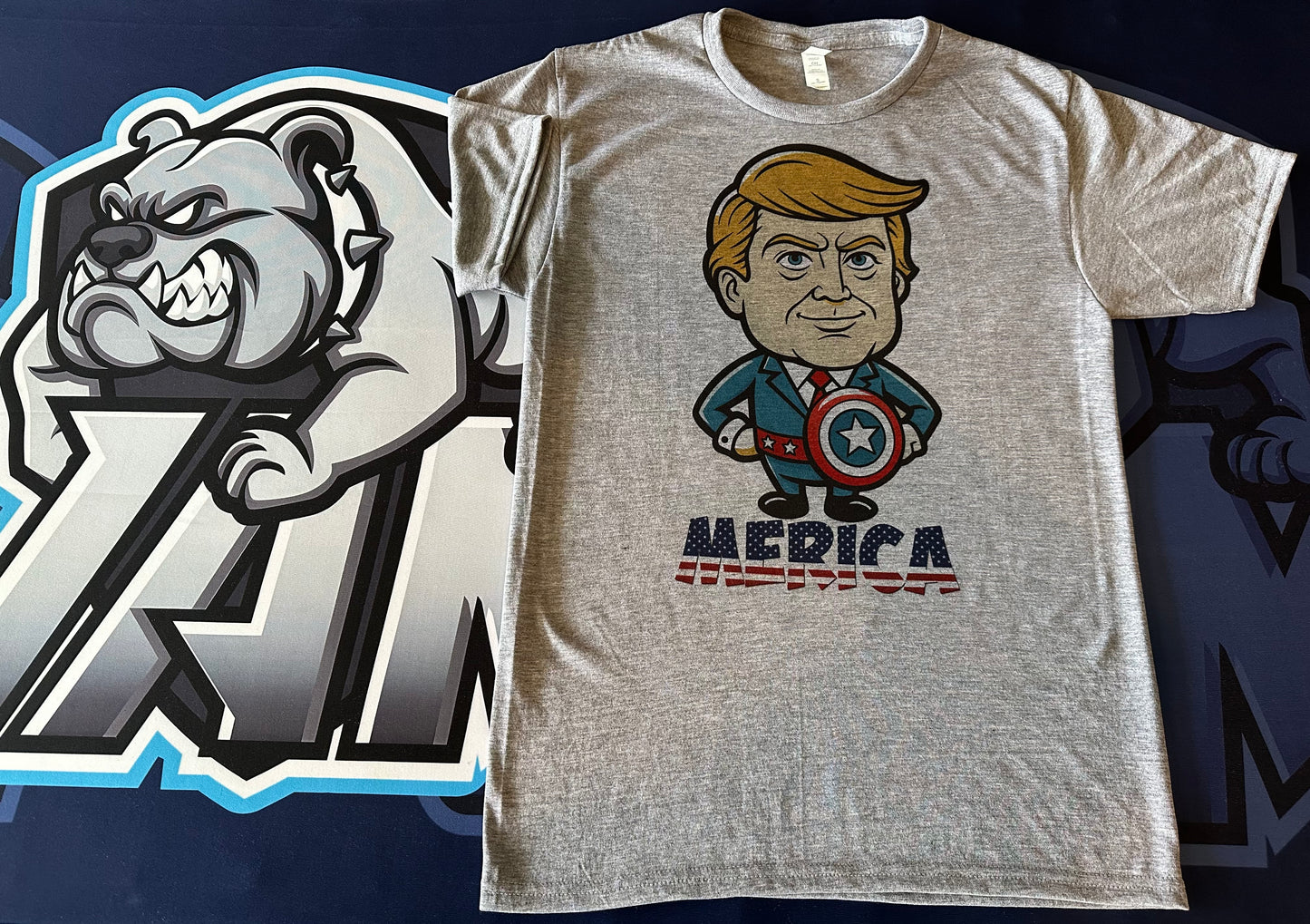 (NEW)Trump Captain Merica Soft Tee