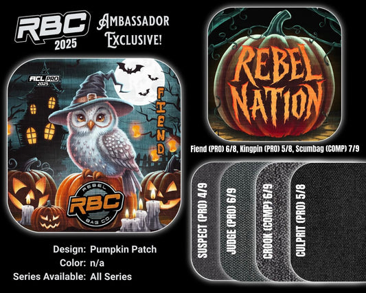 (NEW)Rebel Bag Co. Ambassador Exclusive 2025 ACL Professional Cornhole Bags - Pumpkin Patch