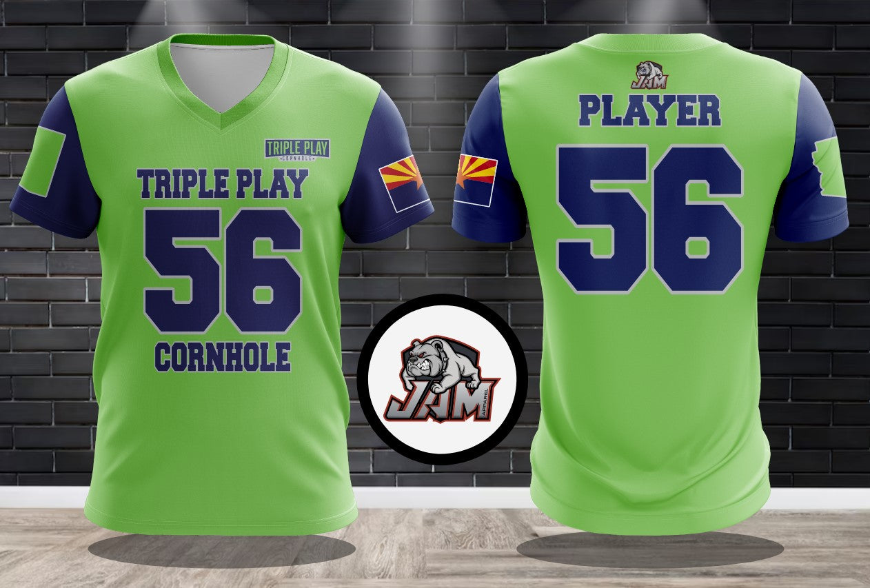 (NEW)2025 Triple Play Cornhole Performance Drifit Jersey - Seahawks