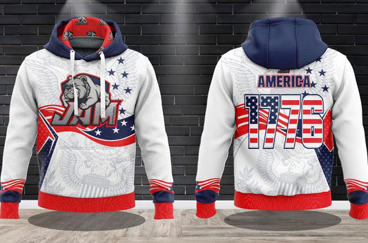 July - JAM 1776 America Performance Hooded Sweatshirt