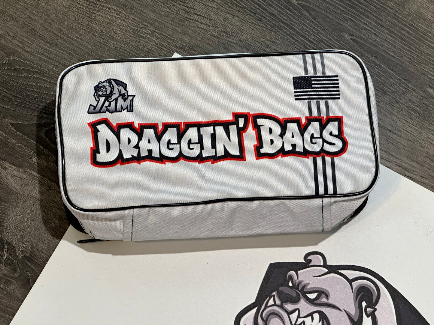 (NEW)Draggin Bags 2024 Clean Cornhole Bag Pouch - White Base