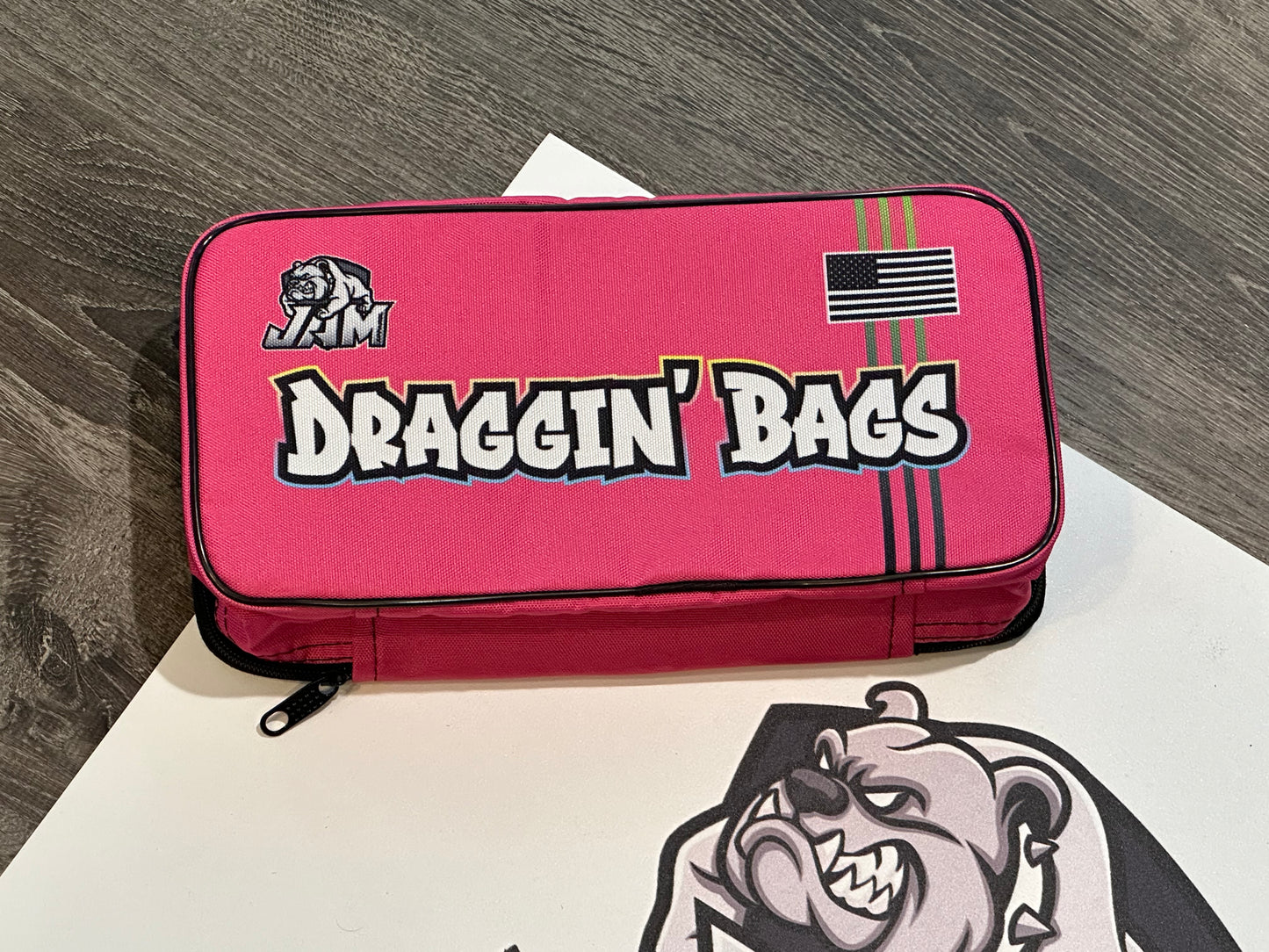 (NEW)Draggin Bags 2024 Clean Cornhole Bag Pouch - Pink Base