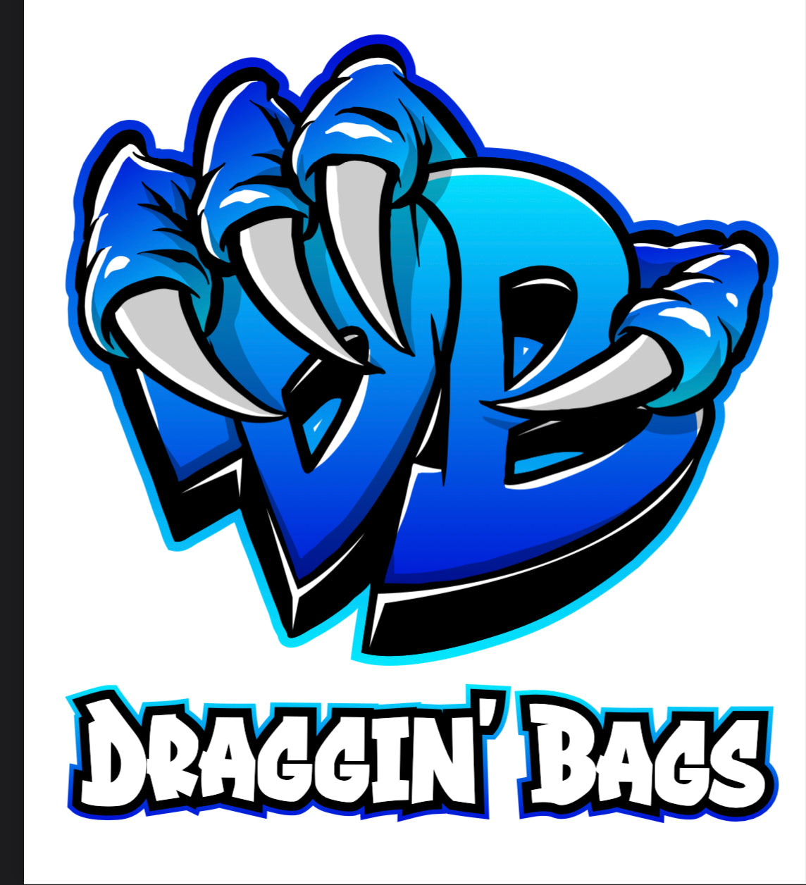 (NEW)Draggin Bags Draggin Claw Tracksuit Pants - Black Base w/Blue/UNC Blue Claw