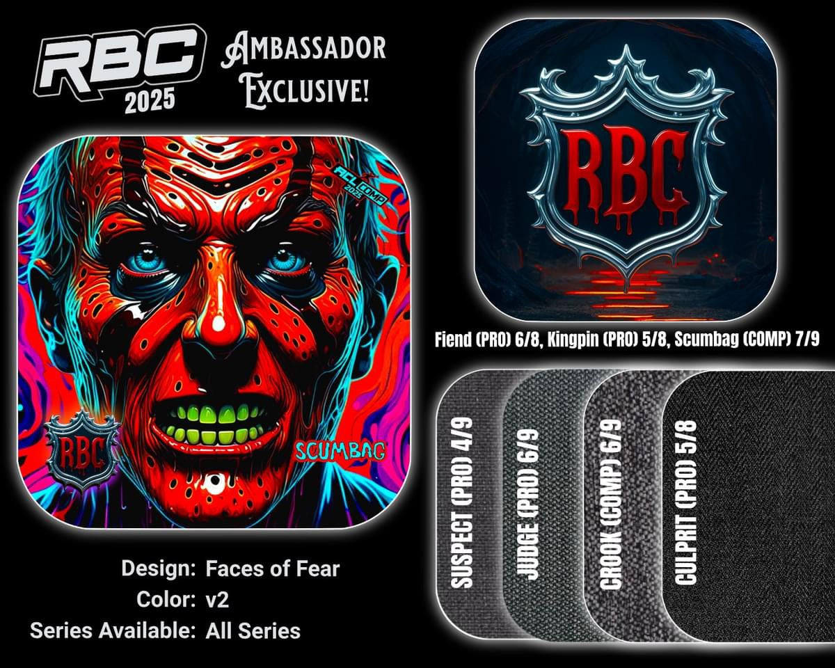 (NEW)Rebel Bag Co. Ambassador Exclusive 2025 ACL Professional Cornhole Bags - Faces of Fear