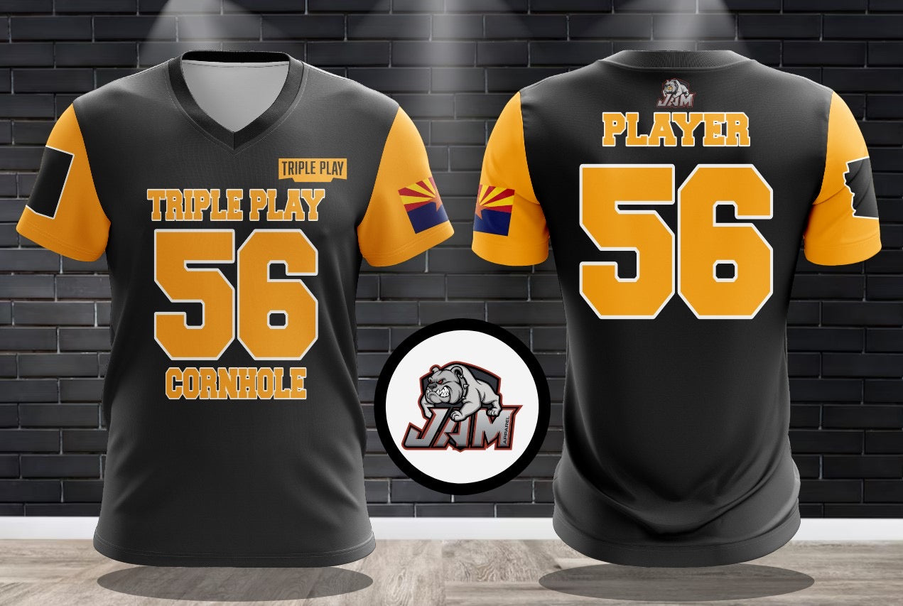 (NEW)2025 Triple Play Cornhole Performance Drifit Jersey - Steelers