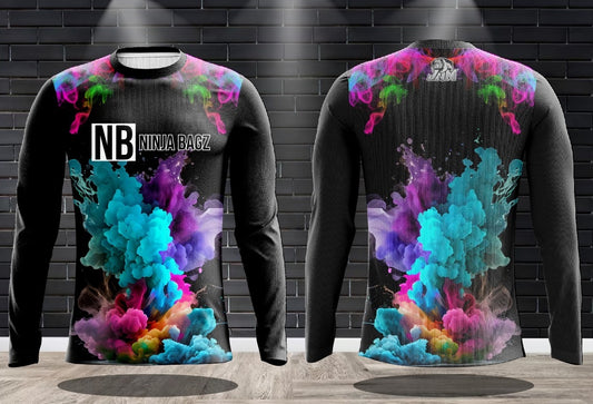 (NEW)Ninja Bagz NB - Smoke Show Edition Long Sleeve Jersey