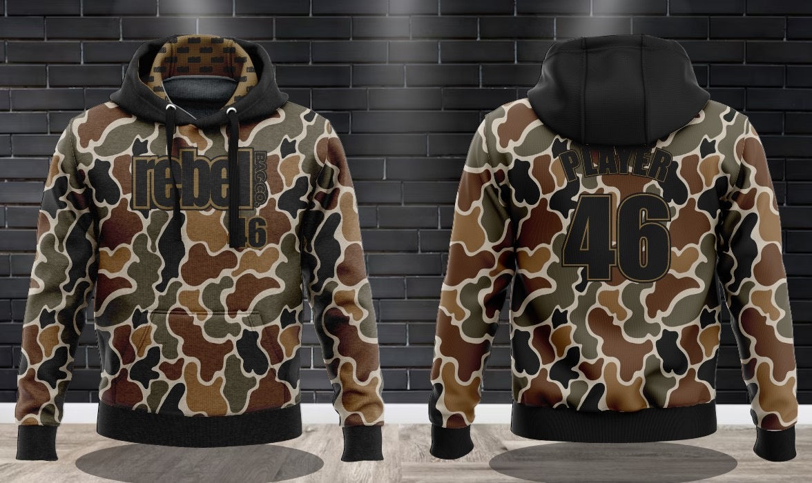 (NEW)Rebel Bag Co. Rebel Army Performance Hooded Sweatshirts - 3 Colorways