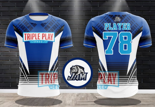 (NEW)Triple Play Cornhole - OG Royal Blue Jersey