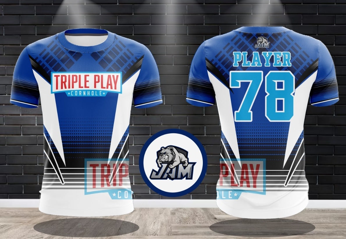 Triple Play Cornhole - OG Royal Blue Jersey