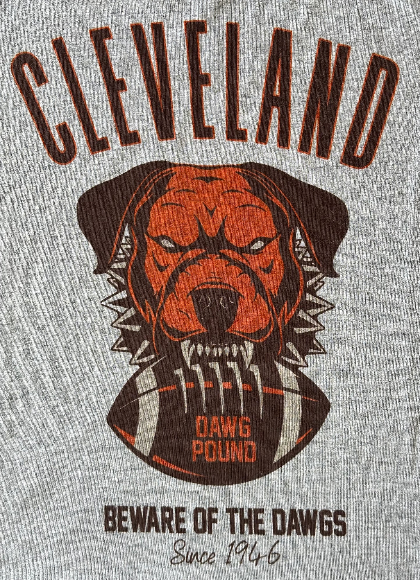 Cleveland Dawg Pound Soft Tee - Grey