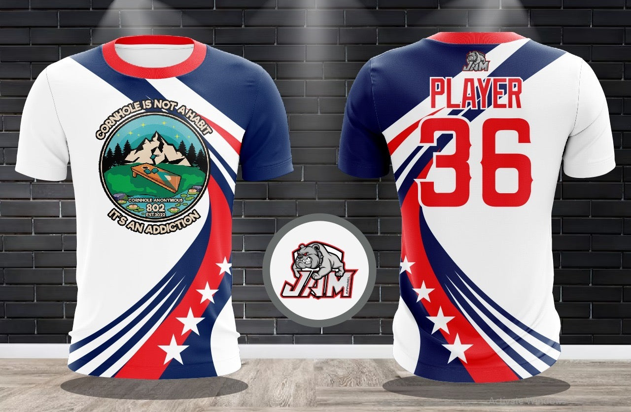 (NEW)802 Anonymous 4th of July Jersey - White Base