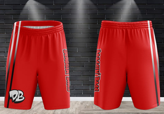 Draggin Bags 2024 Clean Edition Performance Shorts - Red