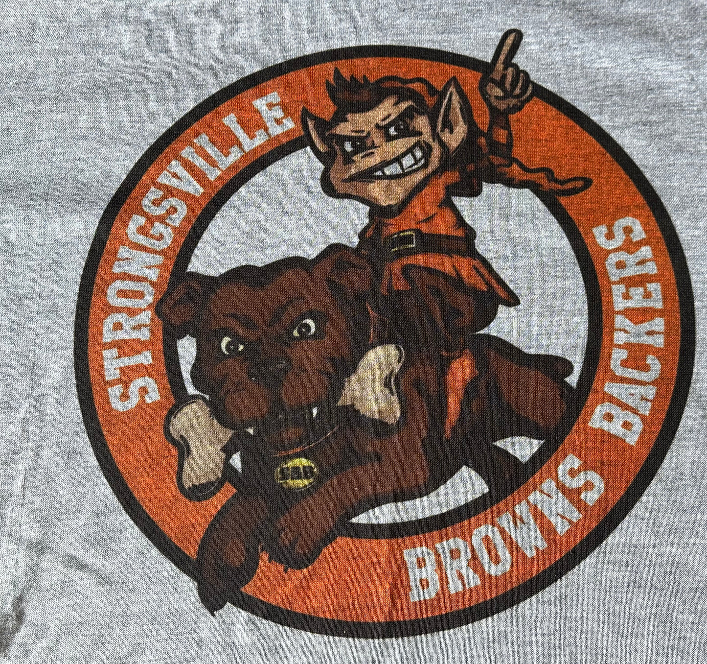 Strongsville Browns Backers Soft Tee - Grey