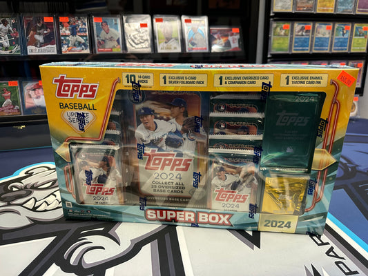 2024 Topps Update Baseball MASSIVE SUPER Box-146 Cards-EXCLUSIVE PIN+SILVER