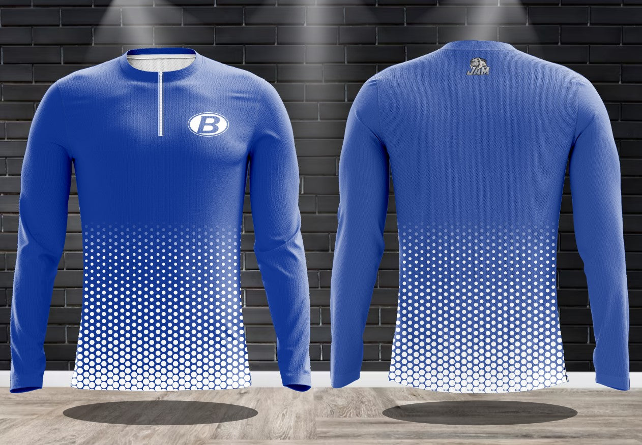 (NEW)Brunswick Blue Devils 1/4 Zip Performance Sweatshirt