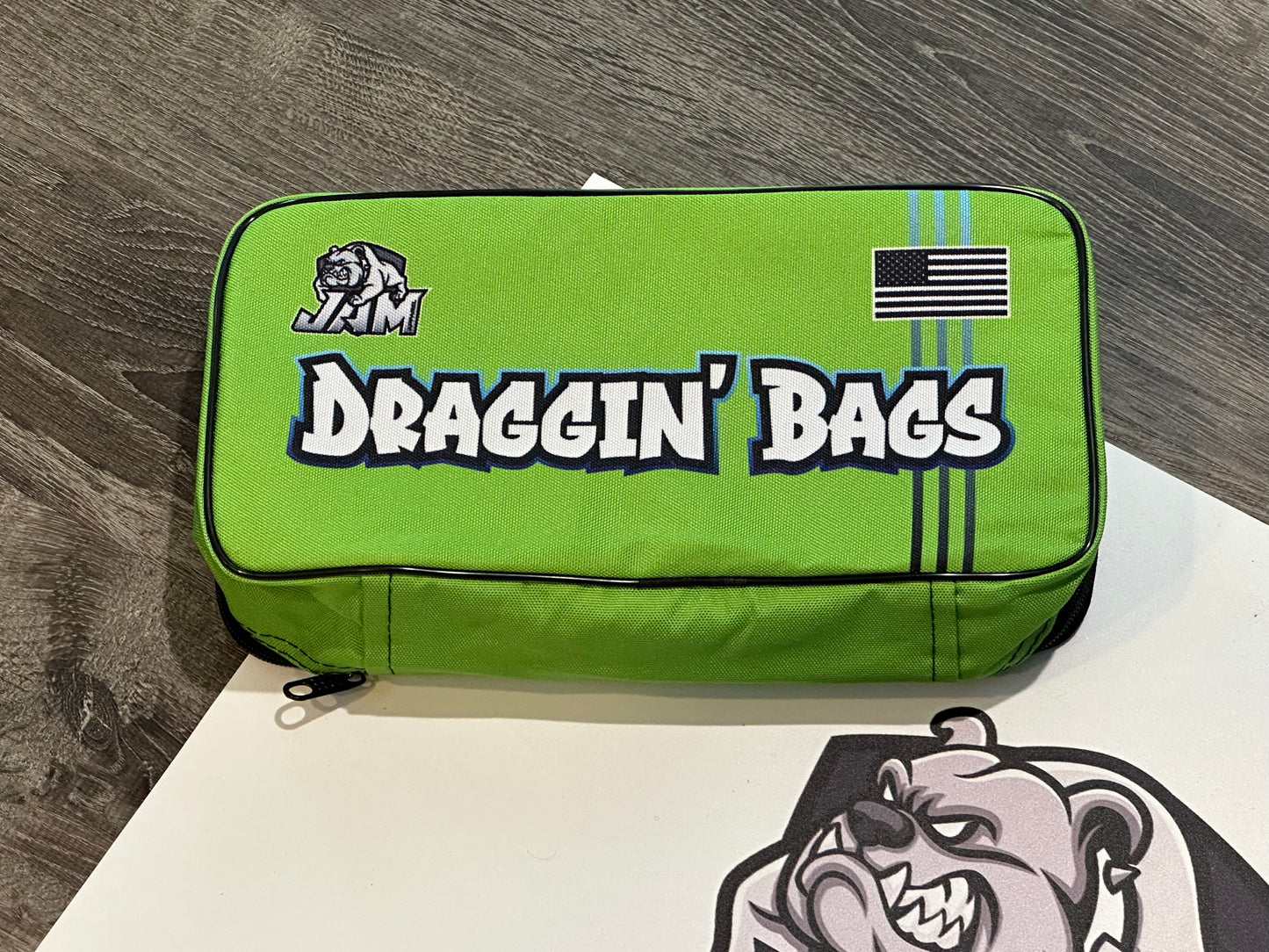 (NEW)Draggin Bags 2024 Clean Cornhole Bag Pouch - Green Base
