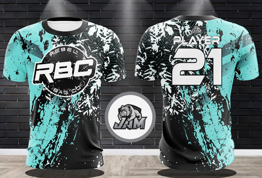 (NEW)Rebel Bag Co. Grunge Conceptual Genius Jersey - Teal Edition