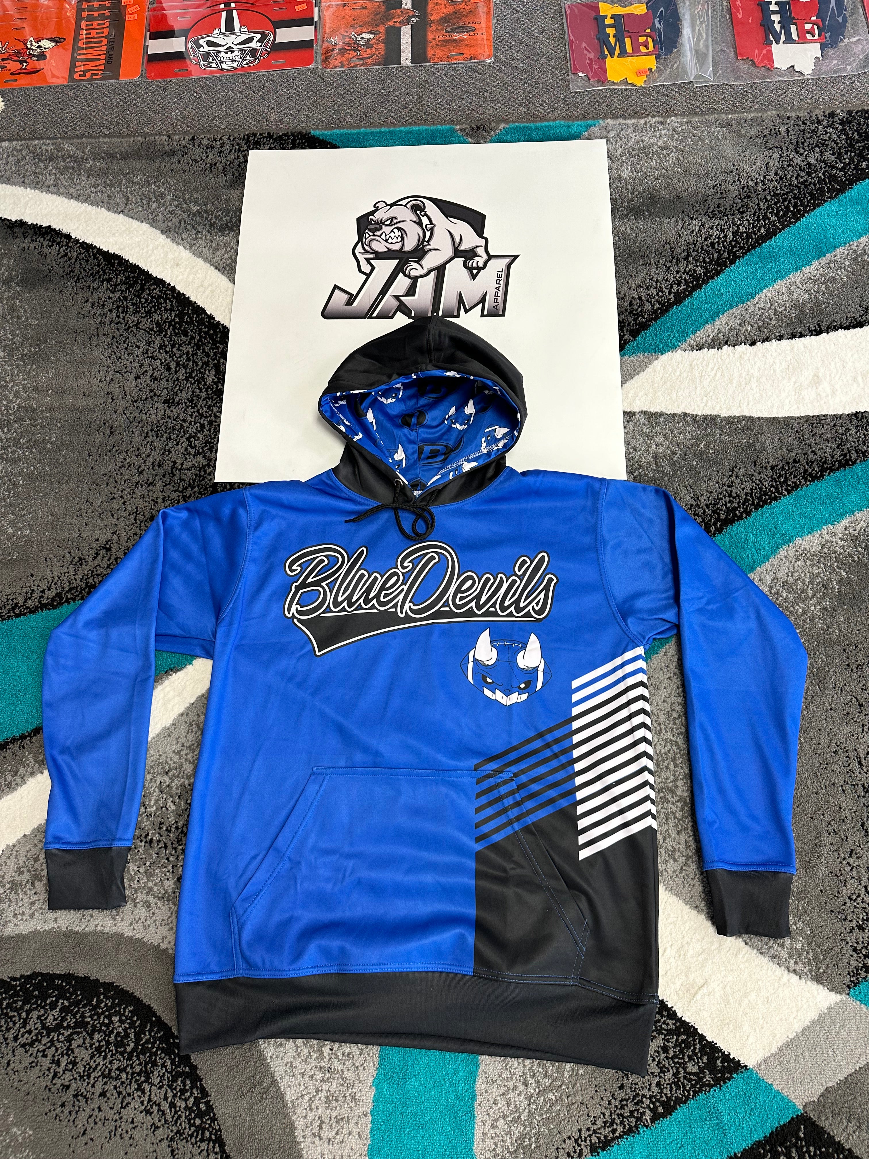 Blue devil hoodie online