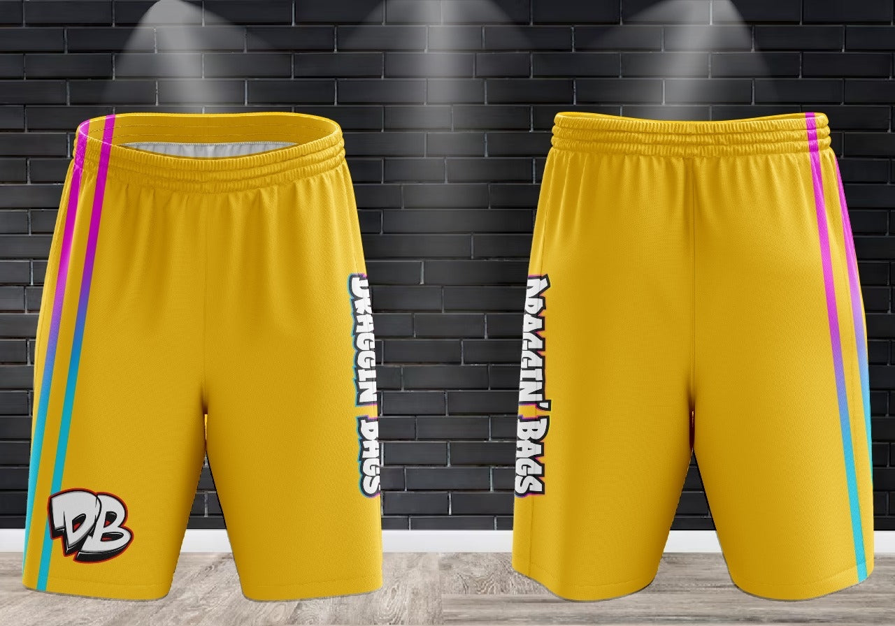(NEW)Draggin Bags 2024 Clean Edition Performance Shorts - Yellow