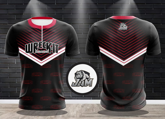 (NEW)Wreck-It Boards - Badger Edition 1/4 Zip Jersey