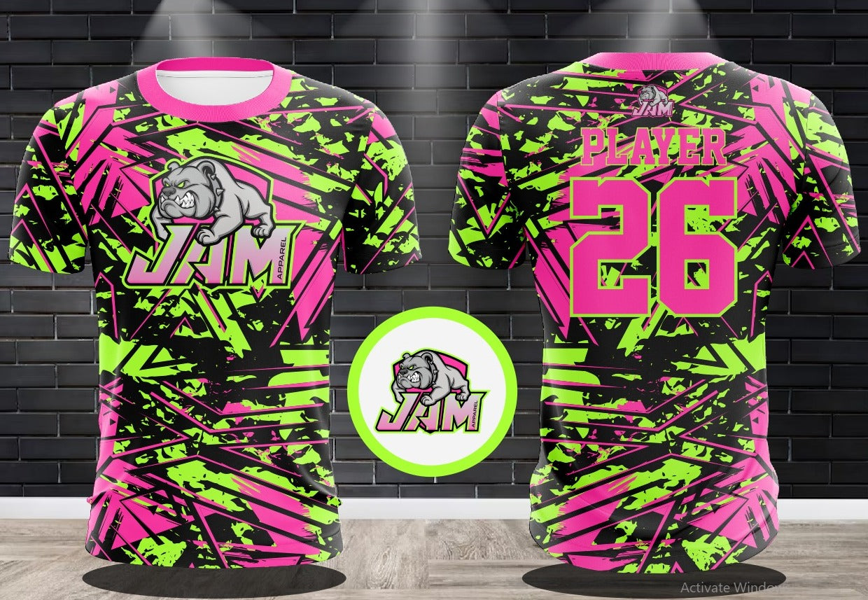 (NEW)JAM Shattered Dreams Jersey - Hot Slime