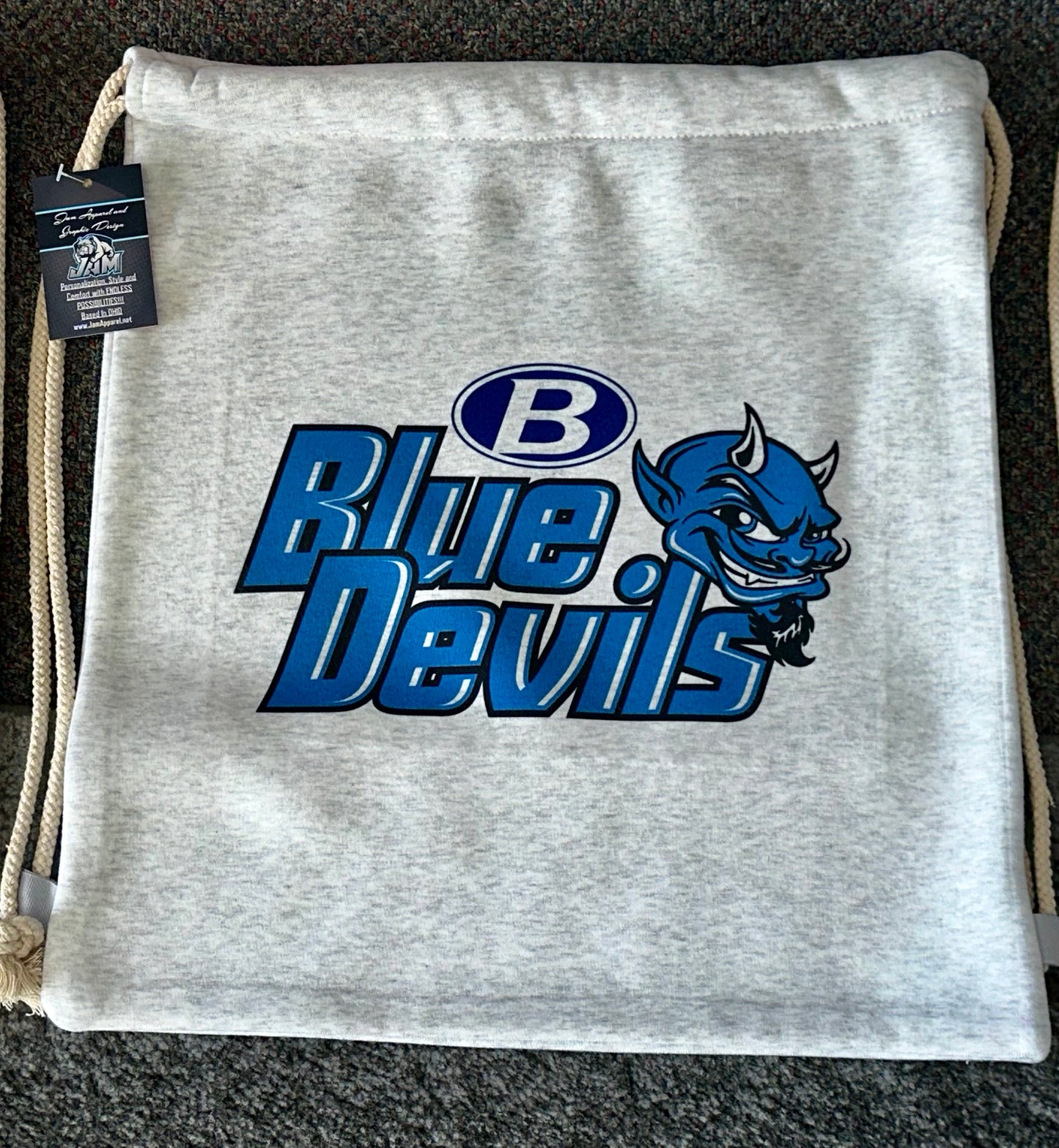 (NEW)Brunswick Blue Devils Sweatshirt Drawstring Bags - Various Designs