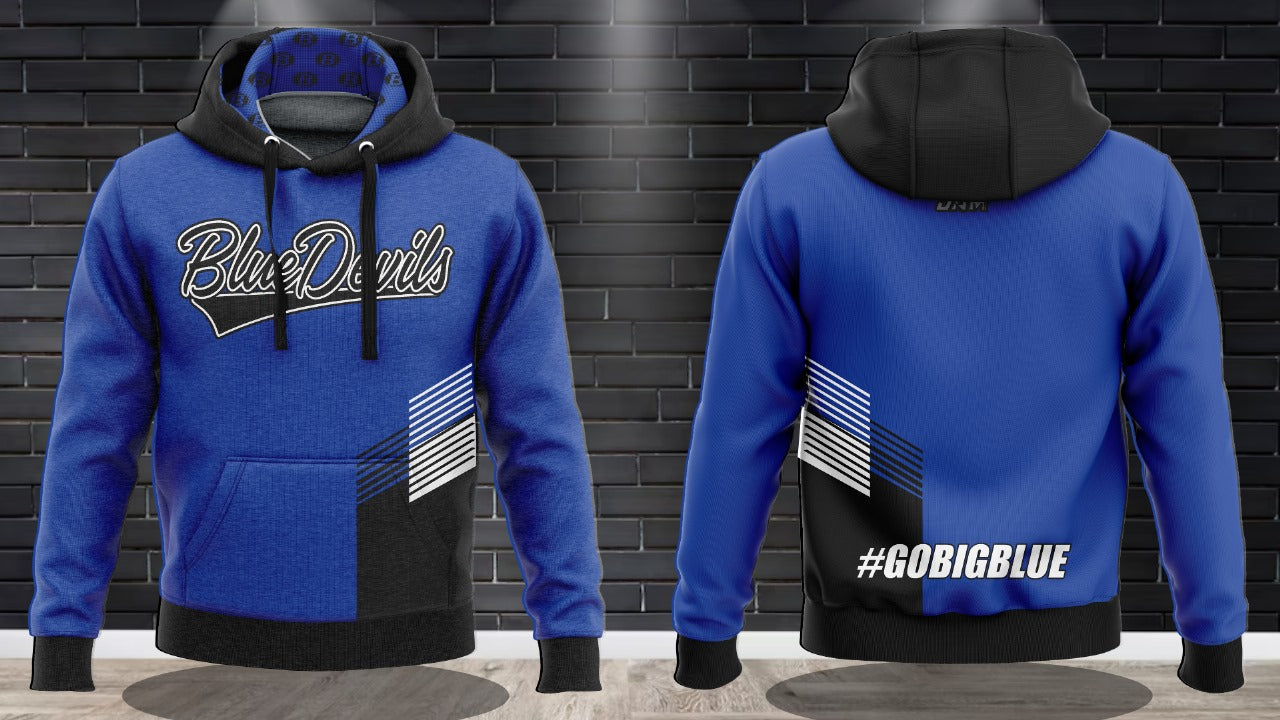 (NEW)Brunswick Blue Devils Performance Hooded Sweatshirt - Royal