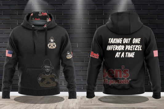 (NEW)Ben’s Pretzel Performance Dri-Fit Fleece Lined Hooded Sweatshirt