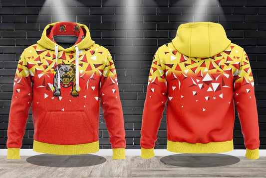 (NEW)JAM Macho Man Breakthrough - Red/Yellow Performance Hooded Sweatshirt