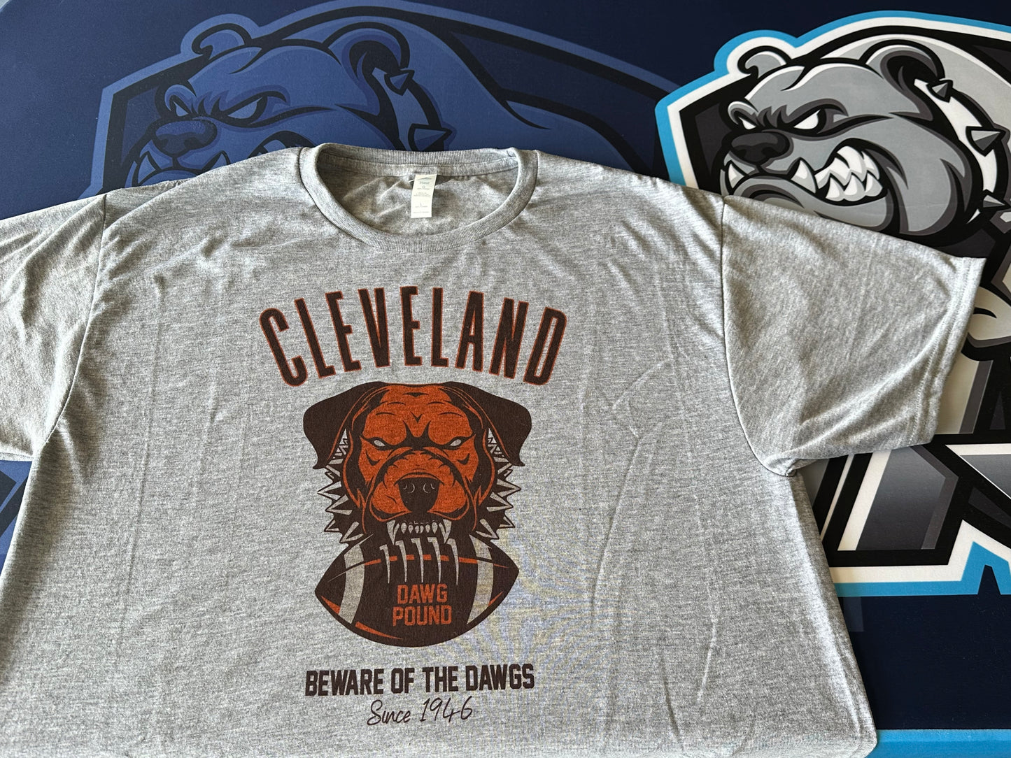 Cleveland Dawg Pound Soft Tee - Grey