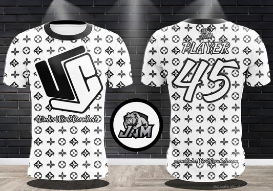 Underworld Cornhole Drippy Edition Jersey - White/Black