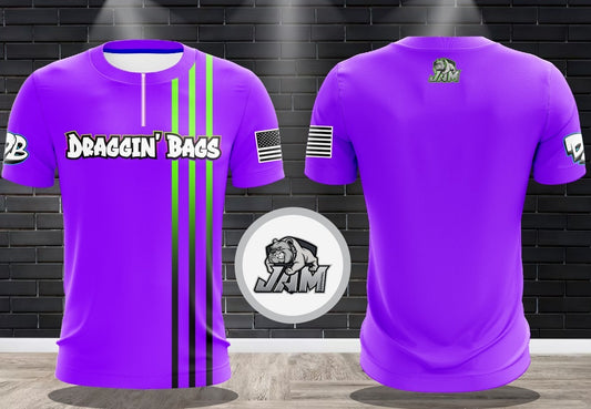 Draggin Bags Clean 1/4 Zip Jersey - Purple