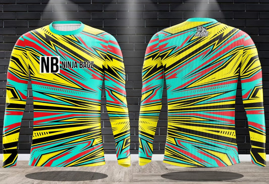 (NEW)Ninja Bagz NB - Electric Edition Long Sleeve Jersey