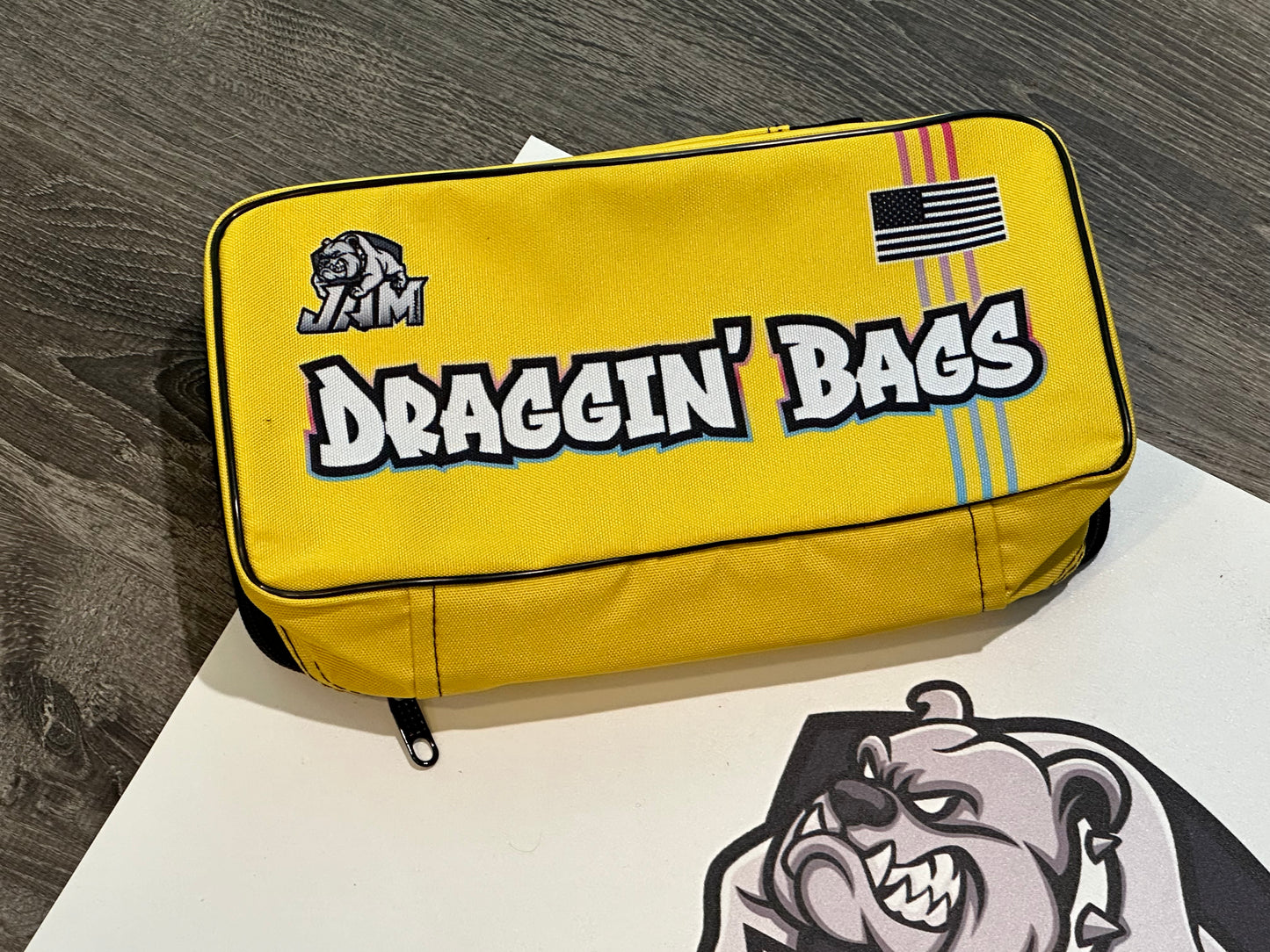 (NEW)Draggin Bags 2024 Clean Cornhole Bag Pouch - Yellow Base