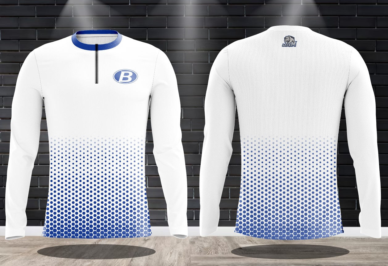 (NEW)Brunswick Blue Devils 1/4 Zip Performance Sweatshirt