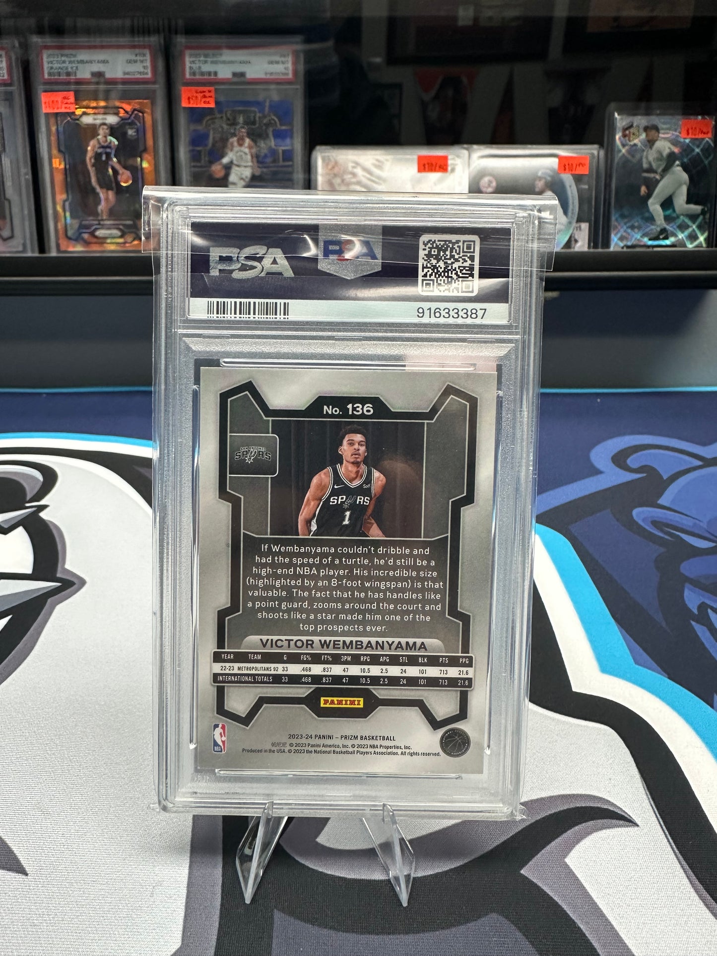 (NEW)2023 Prizm Victor Wembanyama #136 - RC - PSA 9