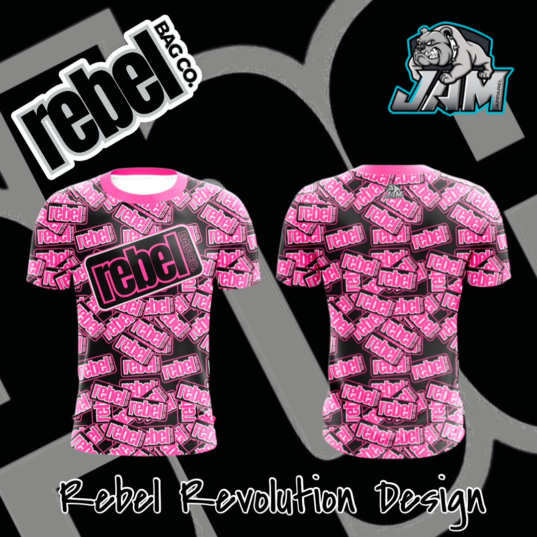 (NEW) Rebel Bag Co. Rebel Revolution Jersey - Pink/Teal/Red Colorways