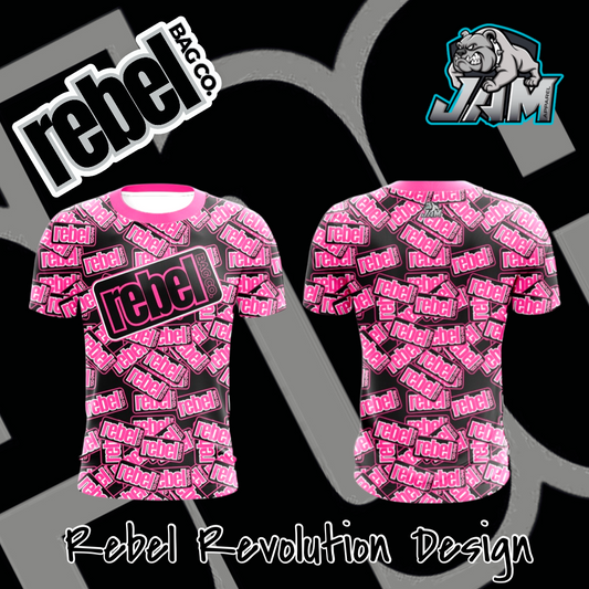 (NEW) Rebel Bag Co. Rebel Revolution Jersey - Pink/Teal/Red Colorways