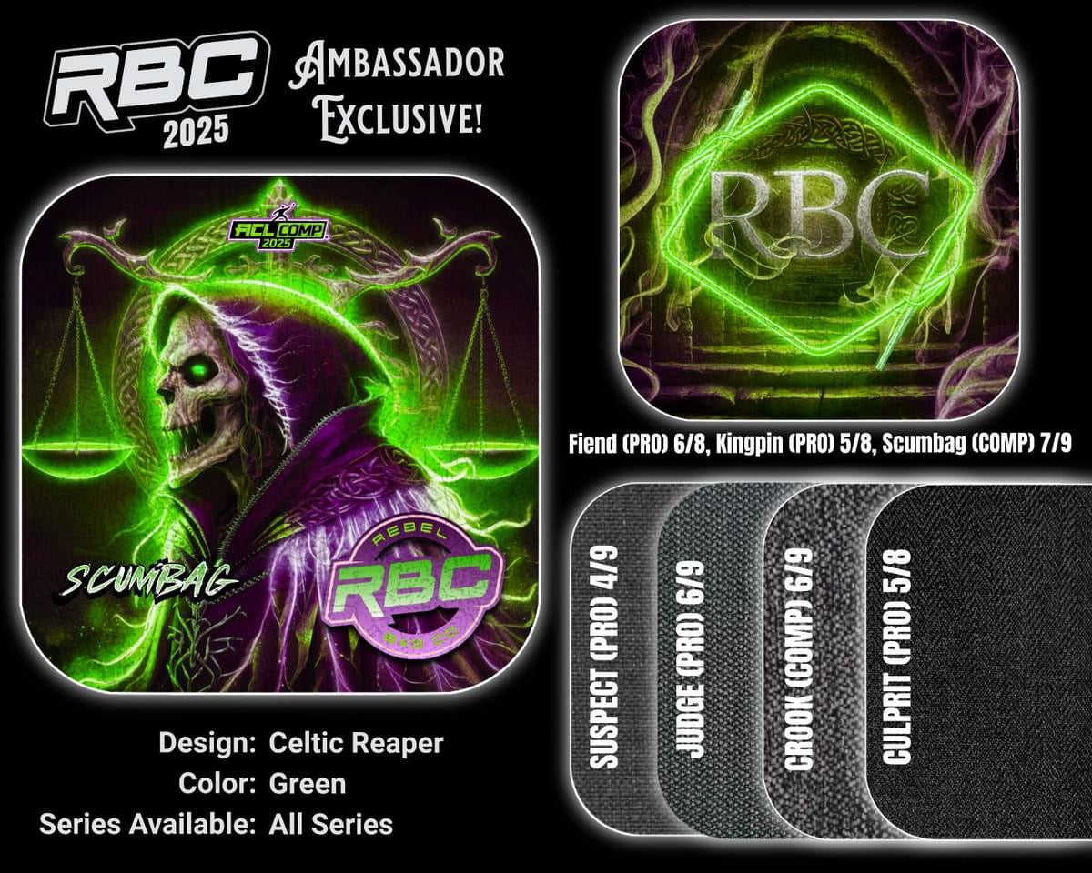 (NEW)Rebel Bag Co. Ambassador Exclusive 2025 ACL Professional Cornhole Bags - Celtic Reaper