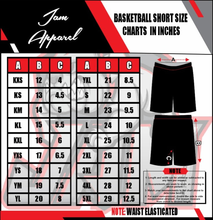 (NEW)JAM Bulldog Pattern Basketball Shorts - Pink