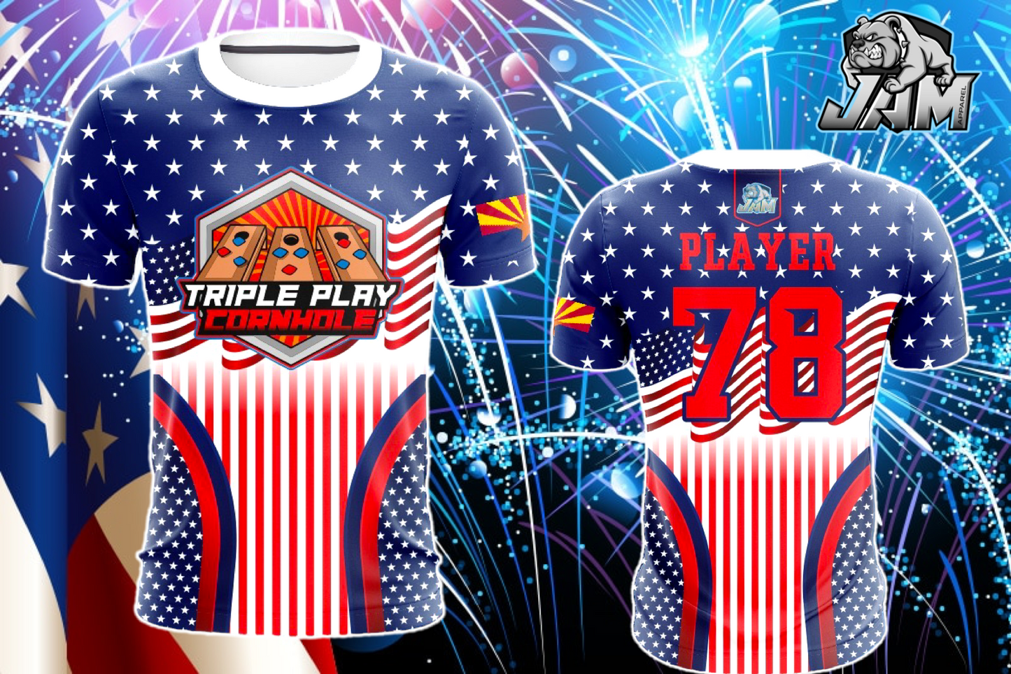 Triple Play Cornhole - America Jersey