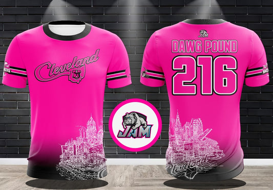 (NEW)Cleveland Browns Backers - Pink Jersey