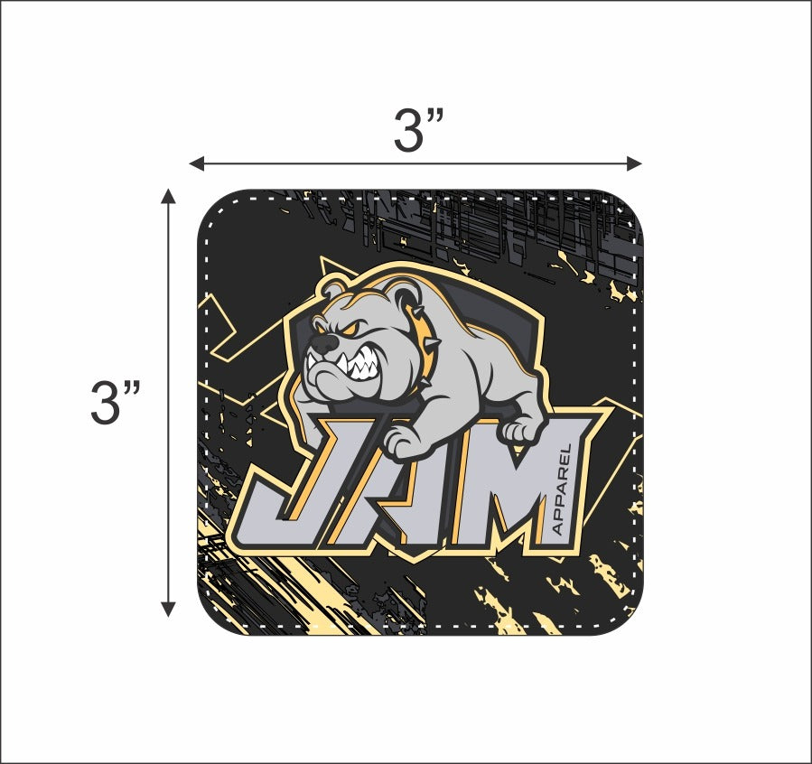 3D PVC Patches - Square JAM Apparel Stock Designs