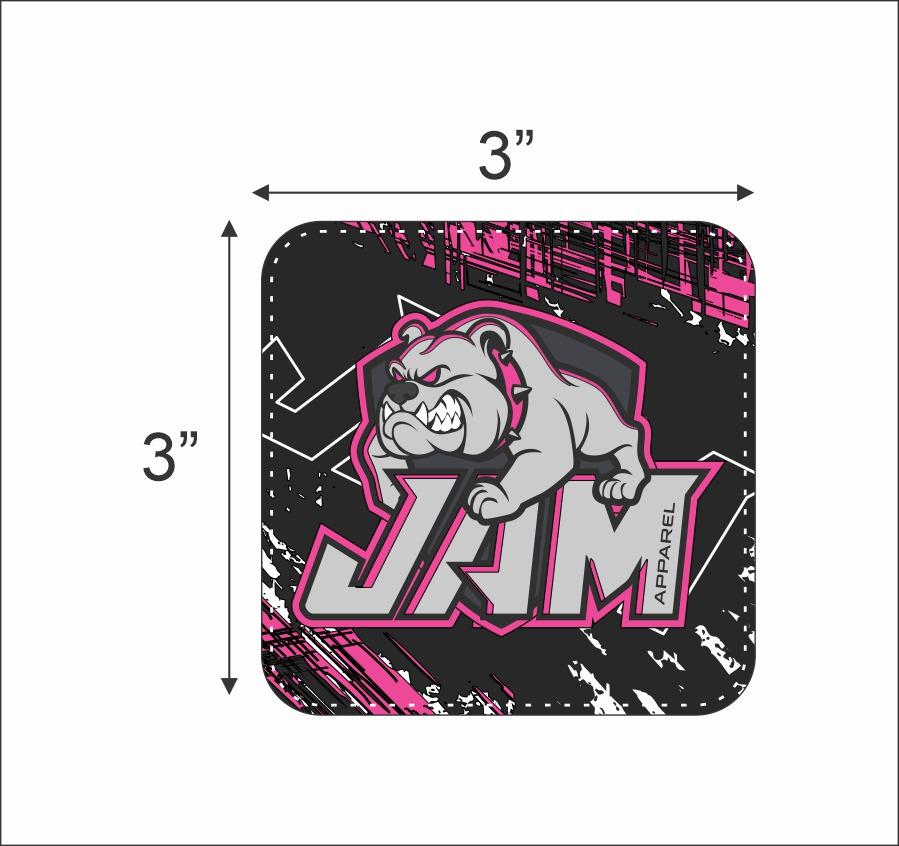 3D PVC Patches - Square JAM Apparel Stock Designs