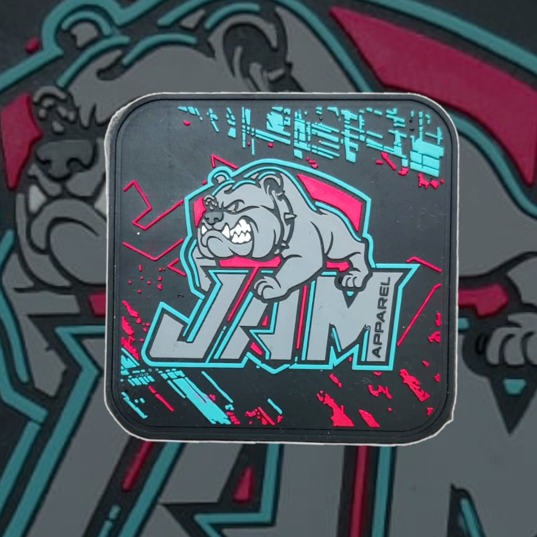 3D PVC Patches - Square JAM Apparel Stock Designs