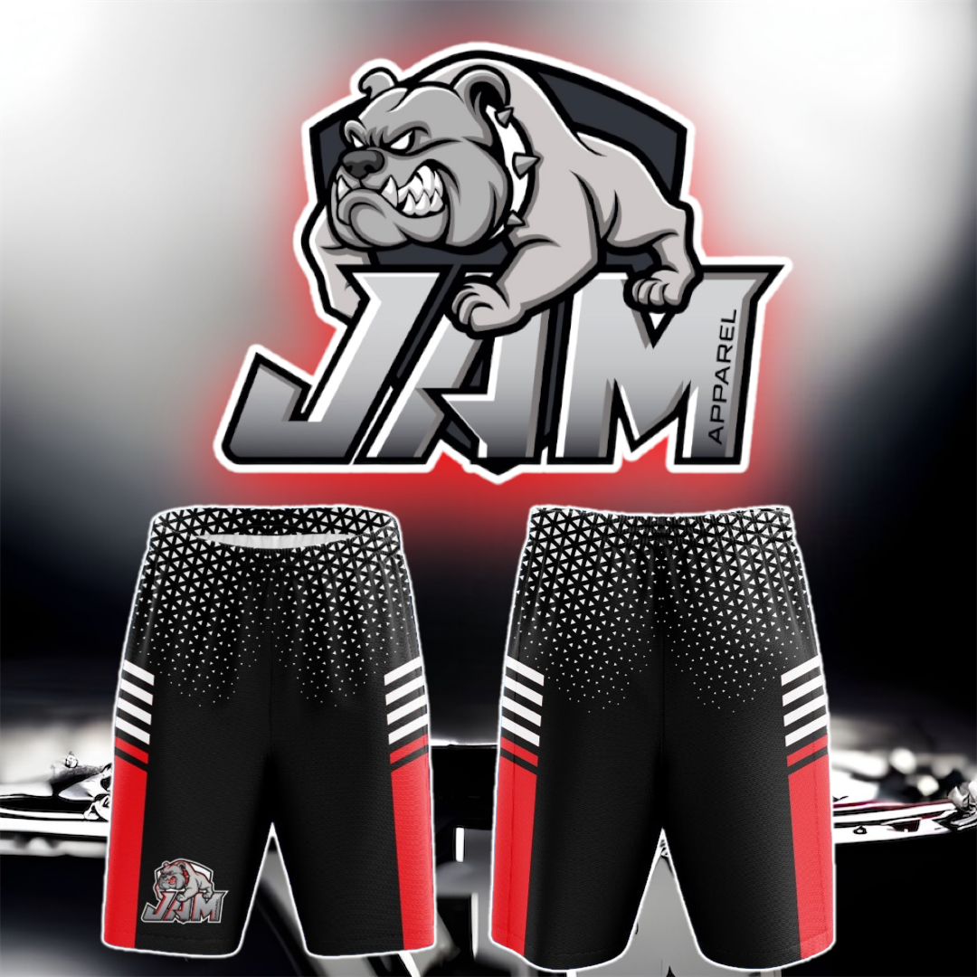 JAM Red Hex Basketball Shorts